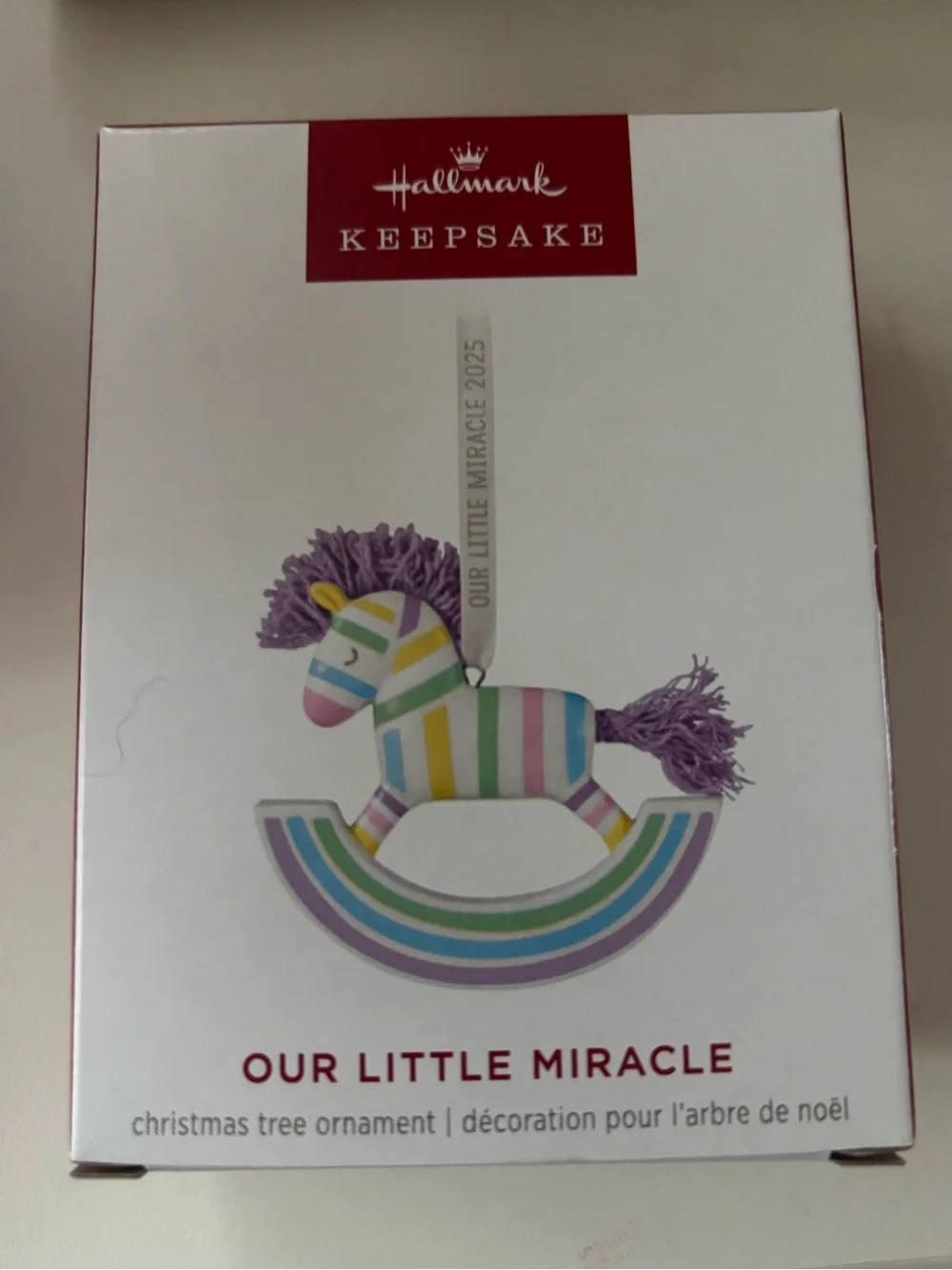 Hallmark Keepsake 2025 Our Little Miracle Rocking Horse Christmas Ornament